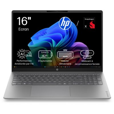 Location Ordinateur portable HP 16-bz0040nfx 16 pouces Snapdragon X 8 Go RAM LPDDR5x SSD 512 Go