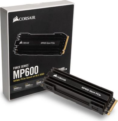 Disque dur SSD interne CORSAIR Corsair MP600  NVMe SSD, PCIe 4.0 M.2 Ty Disque dur SSD interne CORSAIR Corsair MP600  NVMe SSD, PCIe 4.0 M.2 Ty