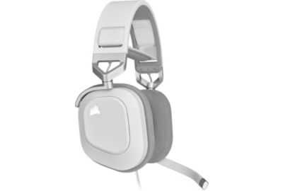 Casque CORSAIR HS80 RGB USB White