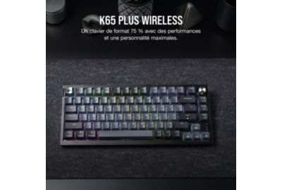 Clavier gamer sans fil CORSAIR K65 PLUS Wireless