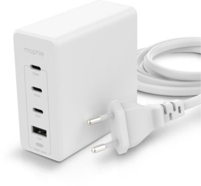 Chargeur secteur MOPHIE 120W GaN 4 en 1 Blanc