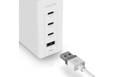Chargeur secteu MOPHIE 120W GaN 4 en 1 Blanc
