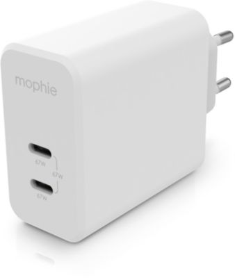 Chargeur USB C MOPHIE 67W duo Power Delivery x2 USB-C