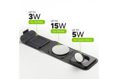 Chargeur induction MOPHIE Chargeur de voyage 3 en 1 sans fil