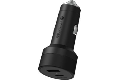 Chargeur allume-cigare MOPHIE 42W duo USB-C et USB-A Noir