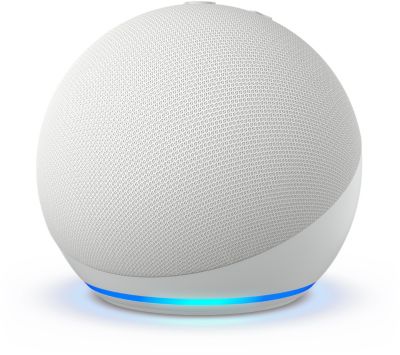 Assistant vocal / Enceinte connectée  Echo Dot 3 (Anthracite) + 2  Ampoules connectées Philips Hue White E27 –