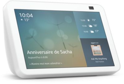 Assistant vocal AMAZON Echo Show 8 2e génération Blanc