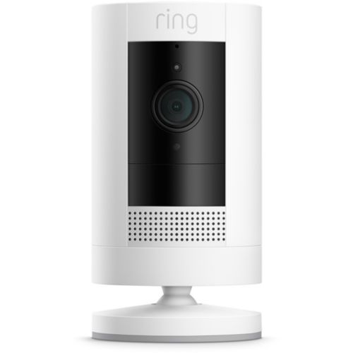 Ring Spotlight Cam Plus Plug-in par , Caméra surveillance extérieure  wifi sur secteur, vidéo HD, audio bidirectionnel, projecteurs LED, facile à  installer