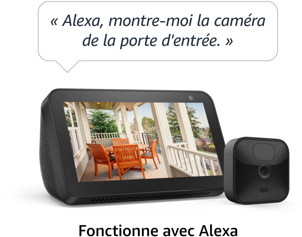 Ensemble de 2 caméras de sécurité HD sans fil 1080p pour l'extérieur à  l'épreuve des intempéries Blink Outdoor d' - emballage de 2