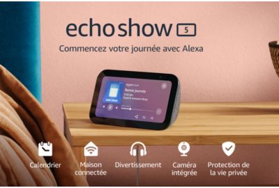 Echo Show 5 (3e Génération) - Écran Tactile Connecté Compact Avec  Alexa Pour Le Contrôle De Votre Maison Connectée Et Bien Plus - Prix pas  cher