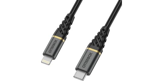 Câble Lightning OTTERBOX vers USB-C 1m noir Premium