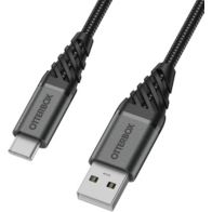 Câble USB C OTTERBOX vers USB noir 1m Premium