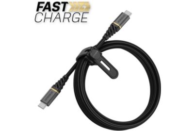 Câble USB C OTTERBOX vers USB-C noir 2m Premium