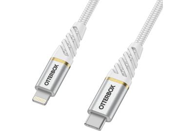 Chargeur allume-cigare OTTERBOX USB C 18W + cable USB C-Lightning Blanc