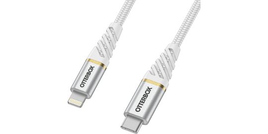Chargeur allume-cigare OTTERBOX USB C 18W + cable USB C-Lightning Blanc