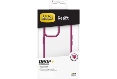 Coque OTTERBOX iPhone 13 mini React transparent/rose