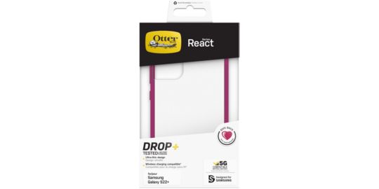 Coque OTTERBOX Samsung S22+ React transparent/rose