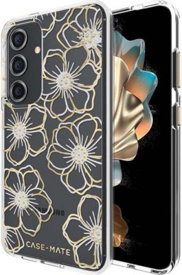 Coque CASE-MATE Galaxy S24 Floral Gems Antimicrobienne