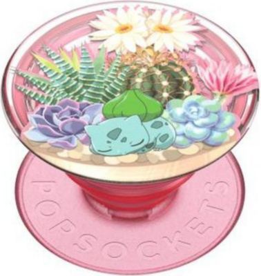 Support smartphone POPSOCKET Standard Bulbasaur Terrarium