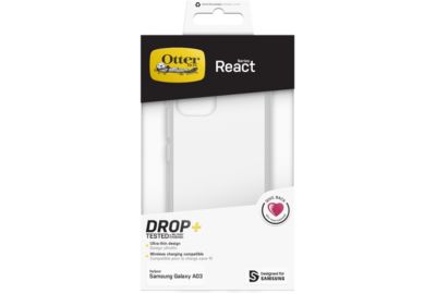 Coque OTTERBOX Samsung A03 React transparent
