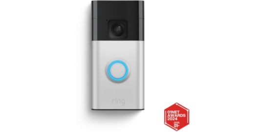 Sonnette vidéo RING Battery video Doorbell Nickel satiné