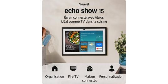 Assistant vocal AMAZON Echo Show 15 (modèle 2024)