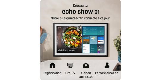 Assistant vocal AMAZON Echo Show 21 (modèle 2024)