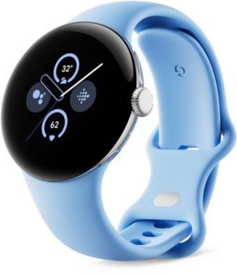 Montre connectée GOOGLE Pixel Watch 2 Argent Poli/Bleu Azur BT