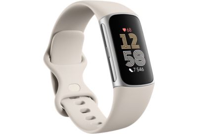 Bracelet connecté FITBIT Charge 6 Argent et porcelaine