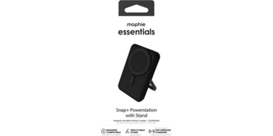 Batterie externe MOPHIE 10000 mAh MagSafe Noir avec support