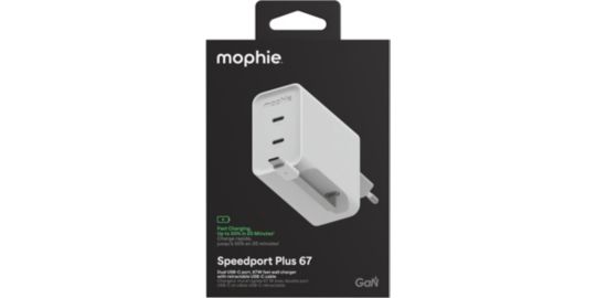 Chargeur secteur MOPHIE 67W GaN USB-C x2 white