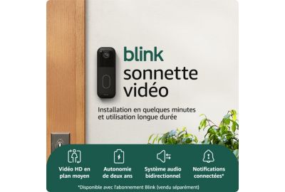 Sonnette connectée BLINK Video Doorbell 2 - noire