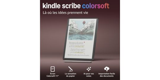 Bloc-notes numérique AMAZON Kindle Scribe Colorsoft 64 go 2026 graph
