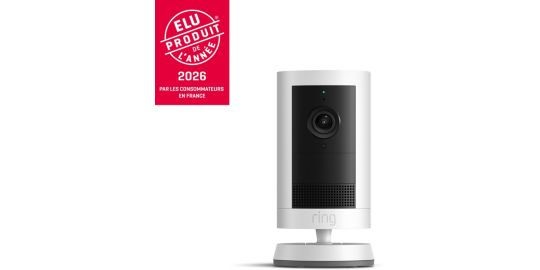 Caméra de surveillance RING Cam Plus - Blanche