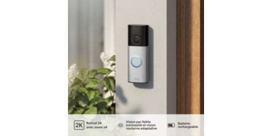Judas connecté RING Doorbell Plus (2nd Gen) Argent