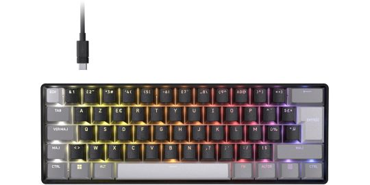 Clavier gamer CORSAIR CLIPPER PRO MINI 60 Hall