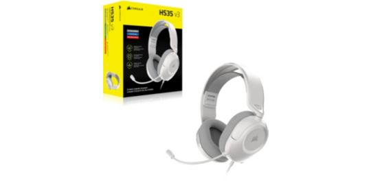 Casque gamer CORSAIR HS35 v3 Blanc