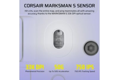 Souris Gamer Sans Fil CORSAIR SCIMITAR ELITE WL SE  White