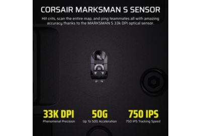 Souris Gamer Sans Fil CORSAIR SCIMITAR ELITE WL SE GUN METAL