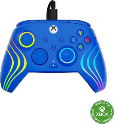 Manette TURTLE BEACH Afterglow Wave Bleu Manette RGB filaire