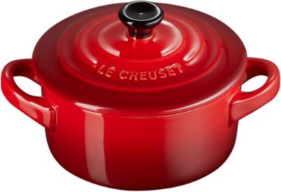 Mini cocotte LE CREUSET CERAMIQUE CERISE 10 cm
