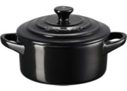 Mini cocotte LE CREUSET Ronde 10 cm noir