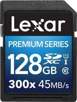 Carte SD LEXAR Carte SDXC 128 Go PREMIUM 300X 45 Mo/s