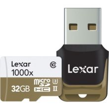 Carte Micro SD LEXAR Carte Micro-SDHC 32 Go 1000x 150 Mo/s UH