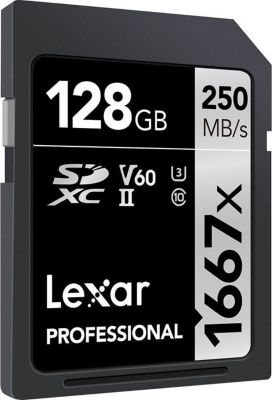 Carte SD LEXAR Carte SDXC 128 Go 1667X Professional 250 Carte SD LEXAR Carte SDXC 128 Go 1667X Professional 250