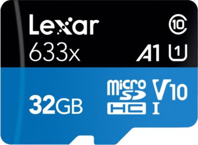 Carte Micro SD LEXAR SDHC 32GO 633X avec adaptateur