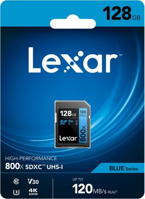 Carte SD LEXAR 128Go High-Performance 800x