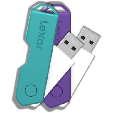 Clé USB LEXAR 2X32Go USB 2.0 Twist Turn pack de 2