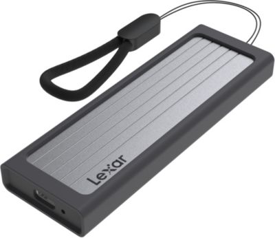 Disque dur SSD externe LEXAR 2To Finition alu + Rugged Bumper