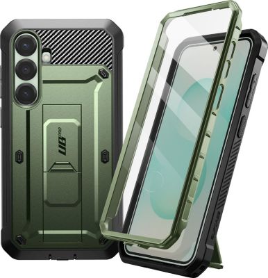 Coque SUPCASE Galaxy S25 Béquille Support Vert foncé